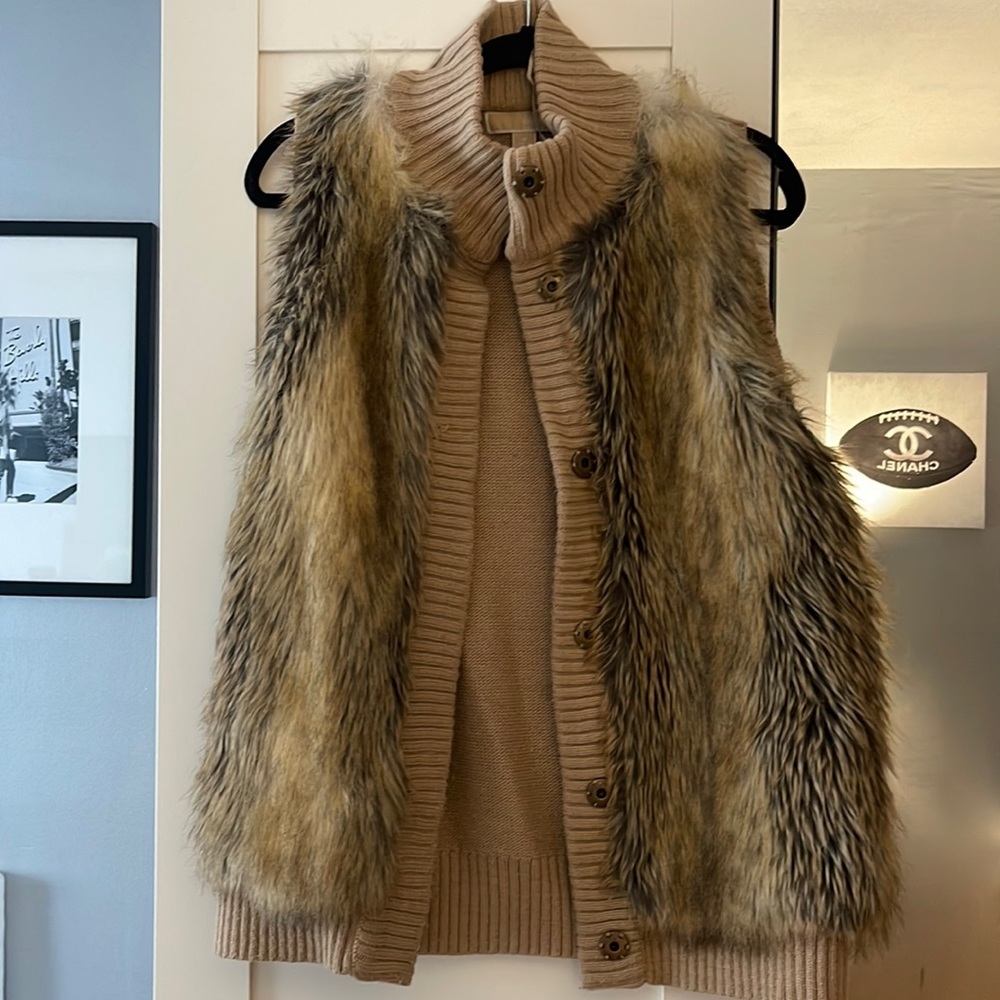 Michael Kors Faux Fur Vest